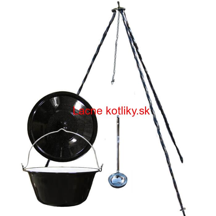 Smaltovaný kotlík 20 L + pokrievka + stojan