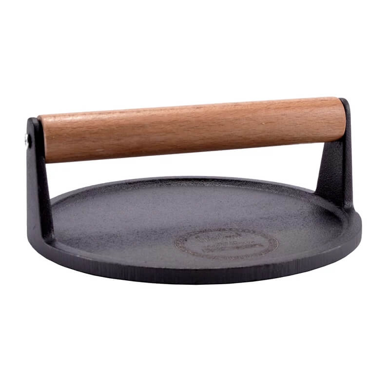 Liatinový lis na mäso 18 cm okrúhly HAMBURGER