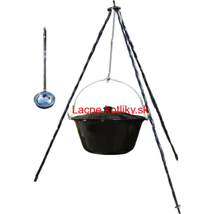 Smaltovaný kotlík 20 L + pokrievka + stojan