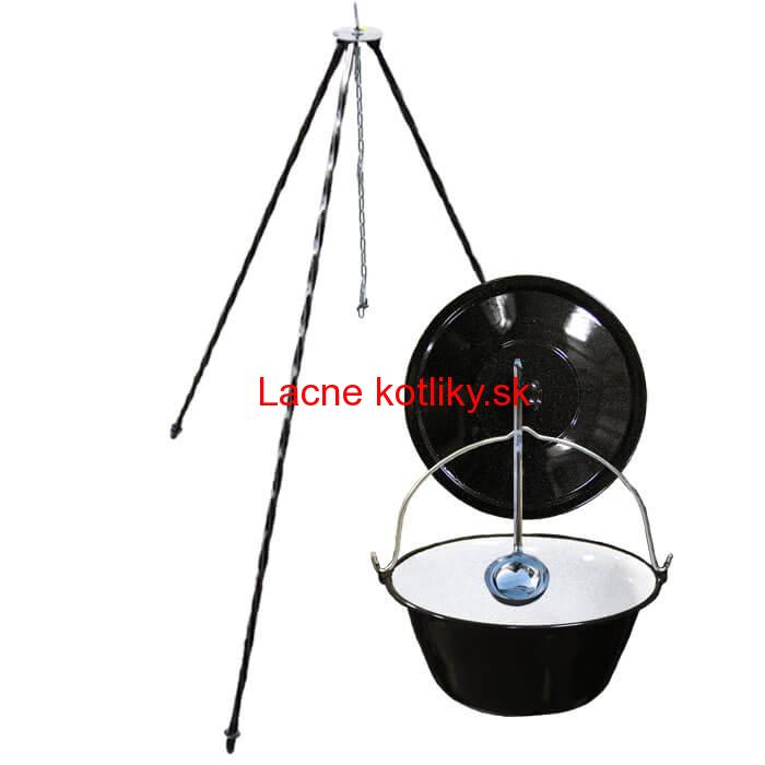 Smaltovaný kotlík 20 L + pokrievka + stojan