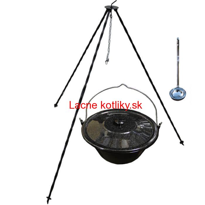 Smaltovaný kotlík 20 L + pokrievka + stojan